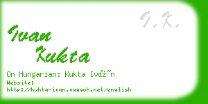 ivan kukta business card
